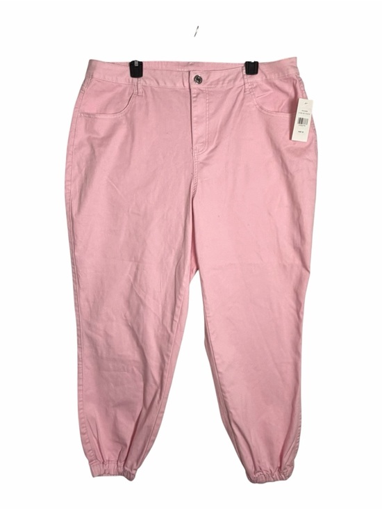 Fashion to Figure Denim - NEW Fashion To Figure FTF Pink Jogger Jeans Denim Size 18 Casual Barbiecore